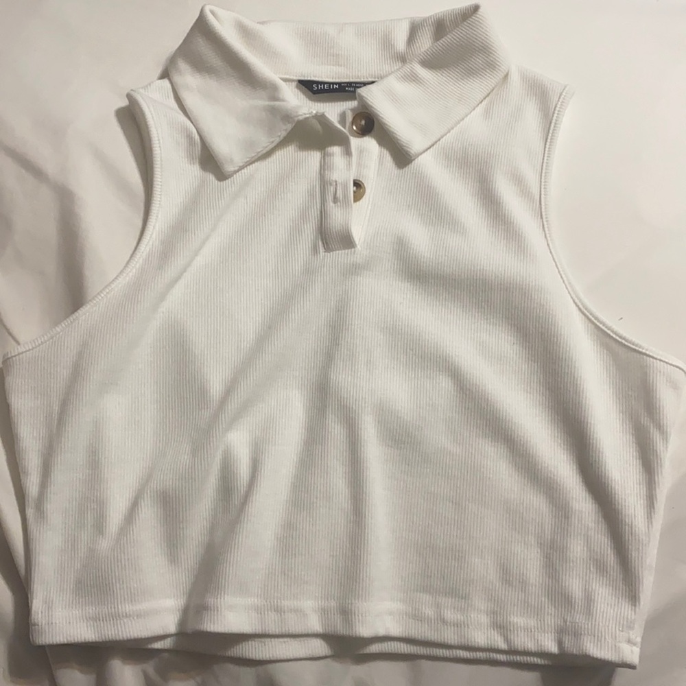 White SHEIN top.